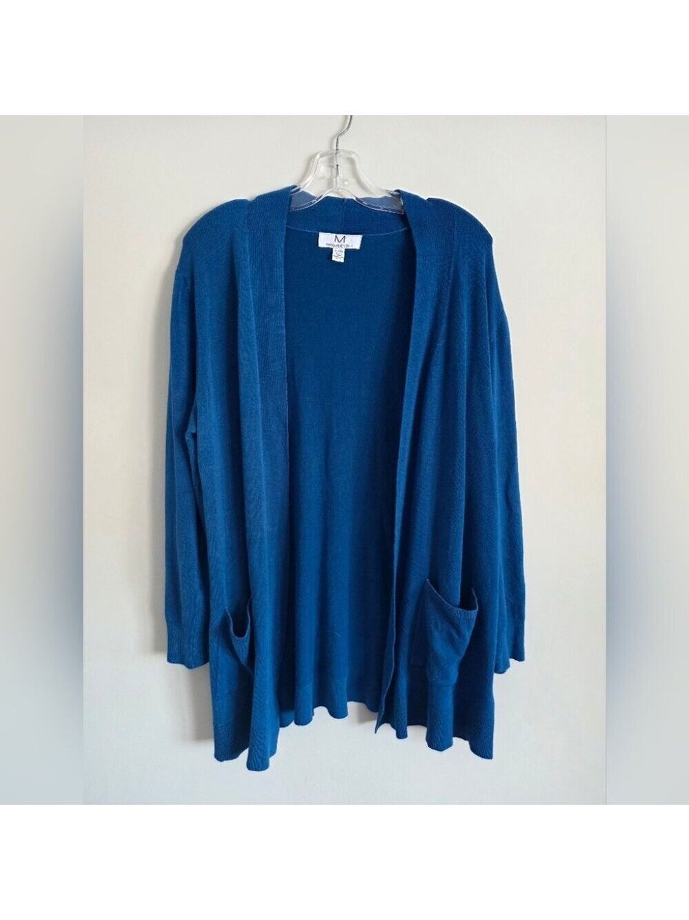 MAGASCHONI | Open Front Cardigan Navy Blue Sz XL